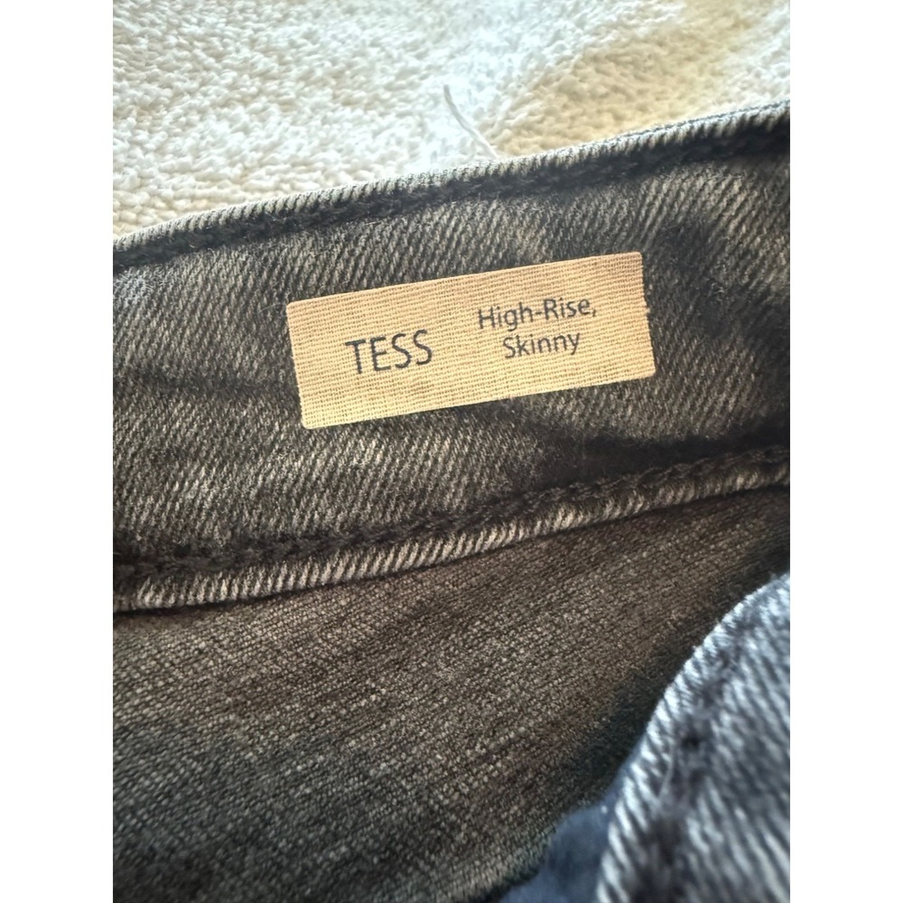 NWT Mavi Tess Gray High Rise Skinny Jeans Women's Distressed Frayed Hem 28/27 - Picture 10 of 14